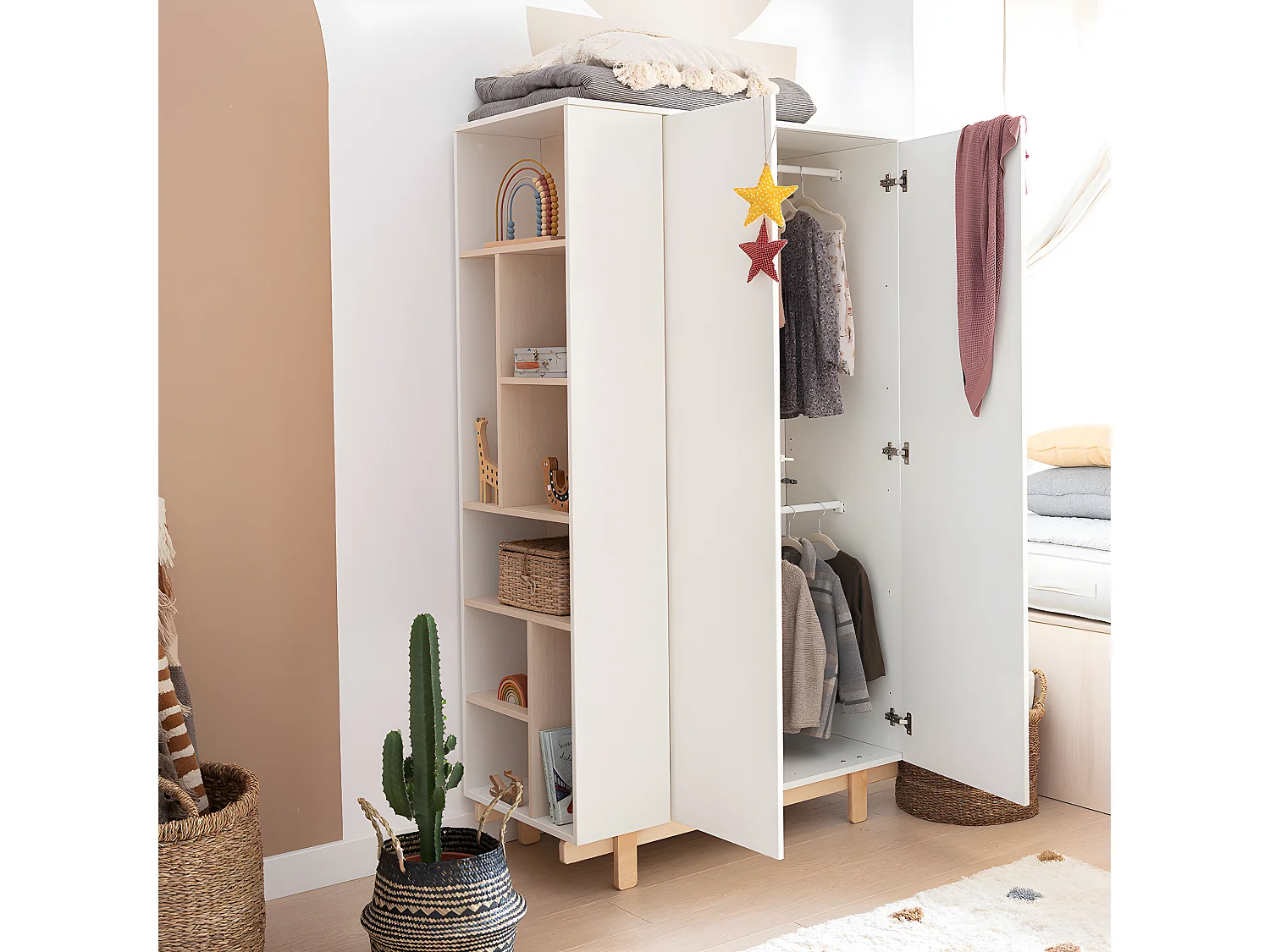 Armoire 2 portes Romy - Blanc