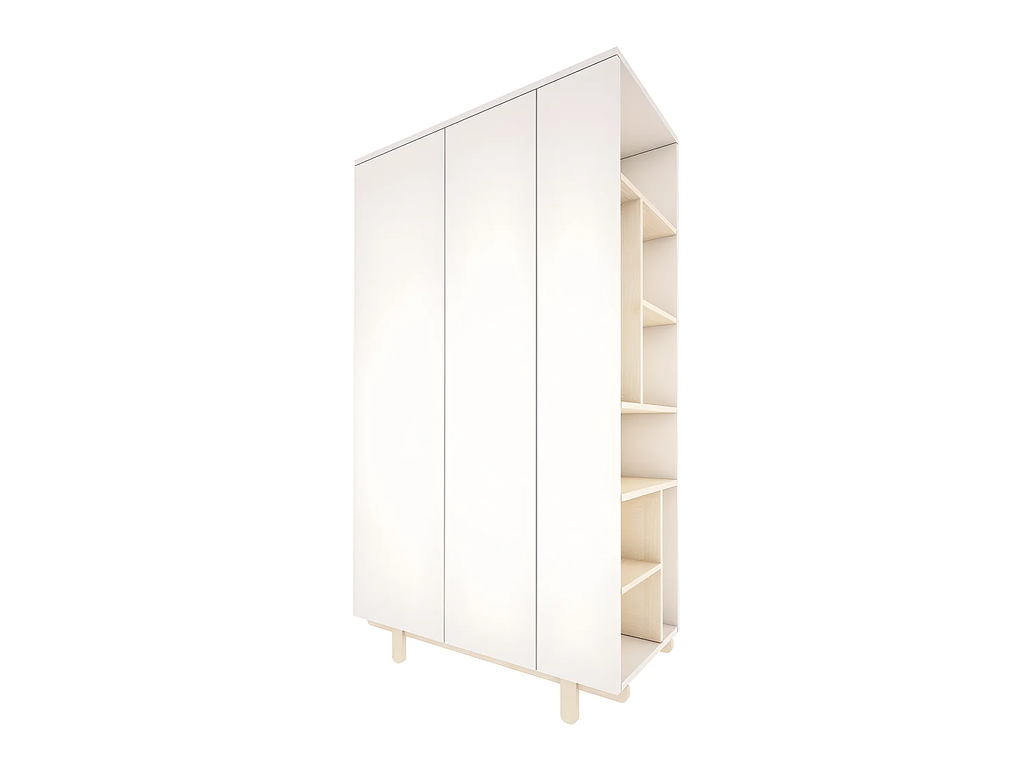 Armoire 2 portes Romy - Blanc
