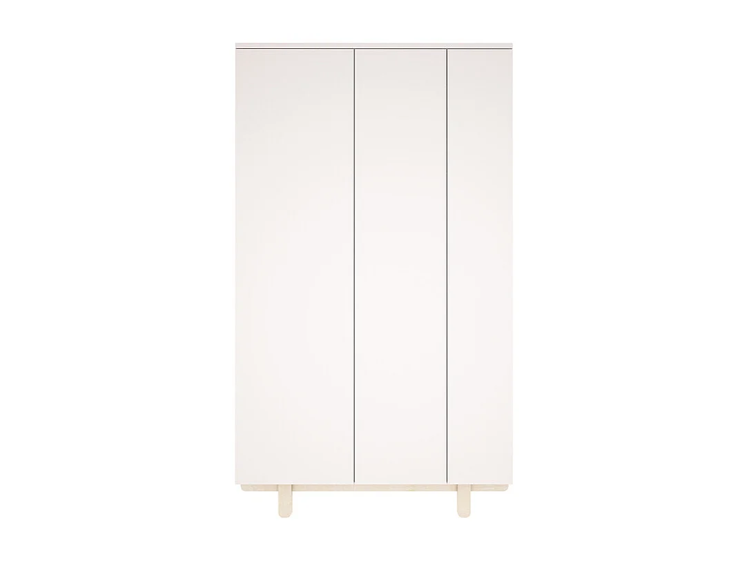 Lit évolutif 70x140 et armoire 2 portes Romy - Blanc