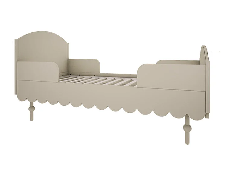 Chambre complète lit évolutif 70x140 commode à langer et armoire 2 portes Babushka Olive