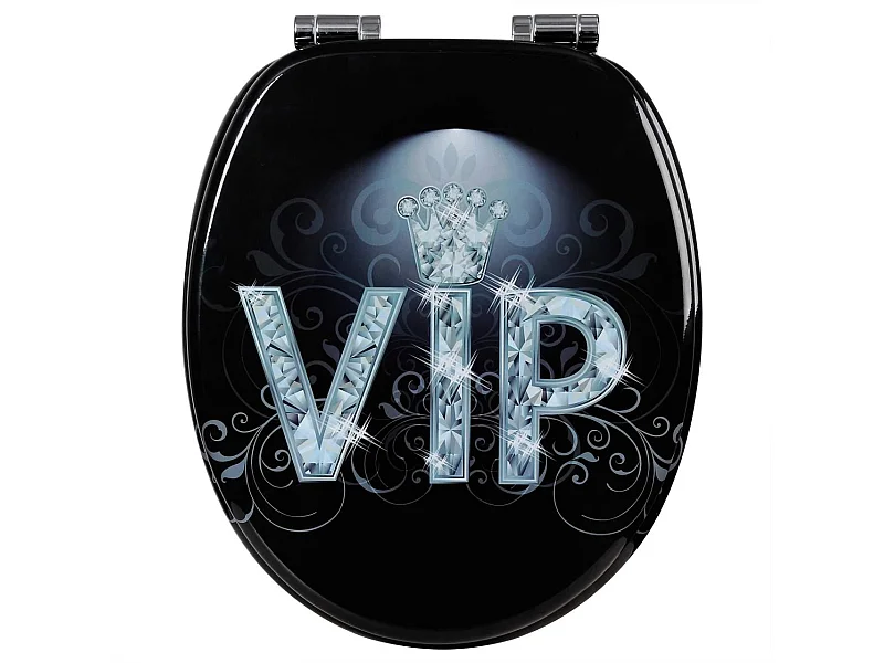 Tapa de inodoro tapa de inodoro en MDF con mecanismo de cierre suave VIP II 19_0000746