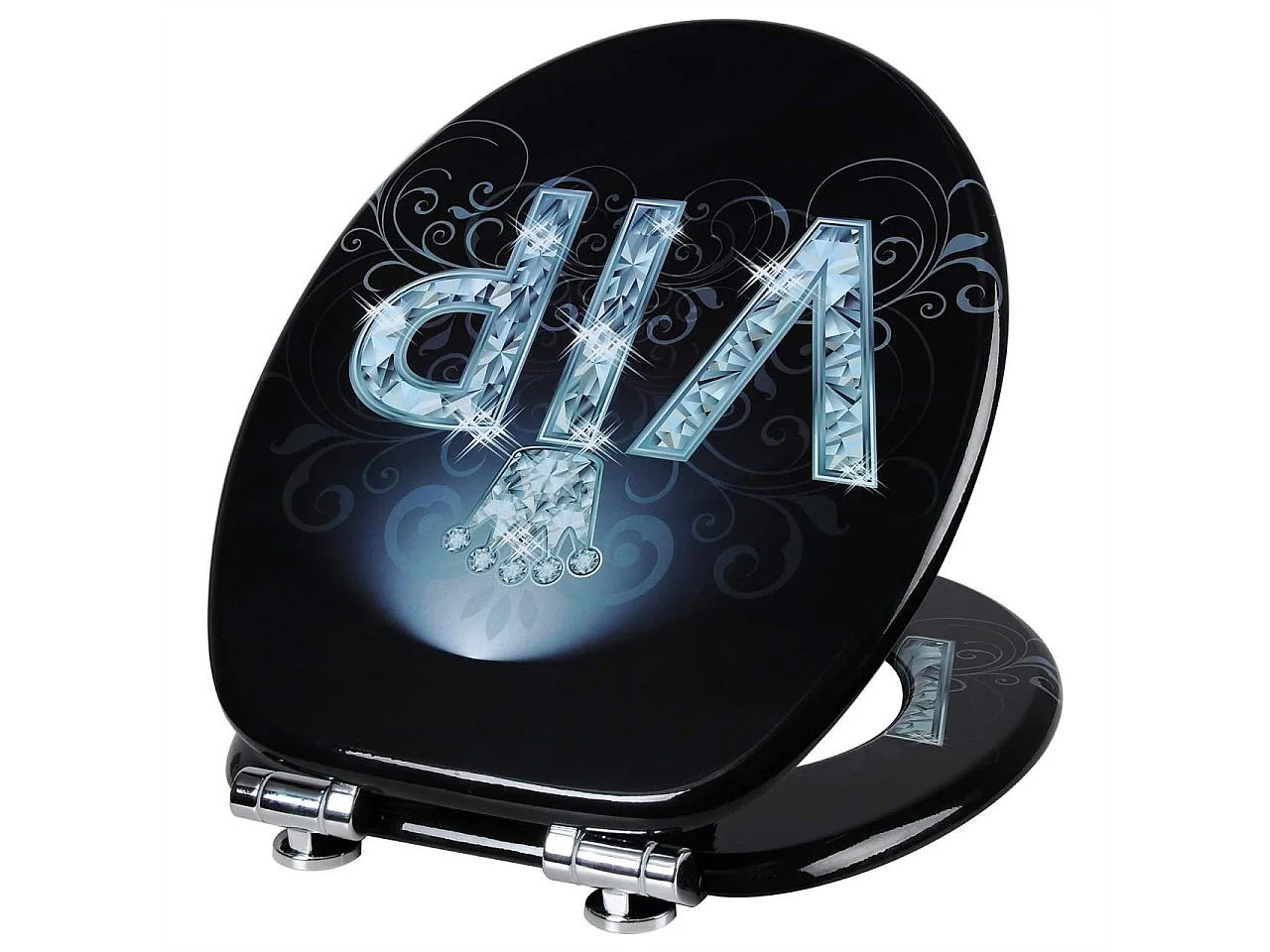 Assento sanitário em MDF com mecanismo de fechamento suave VIP II 19_0000746