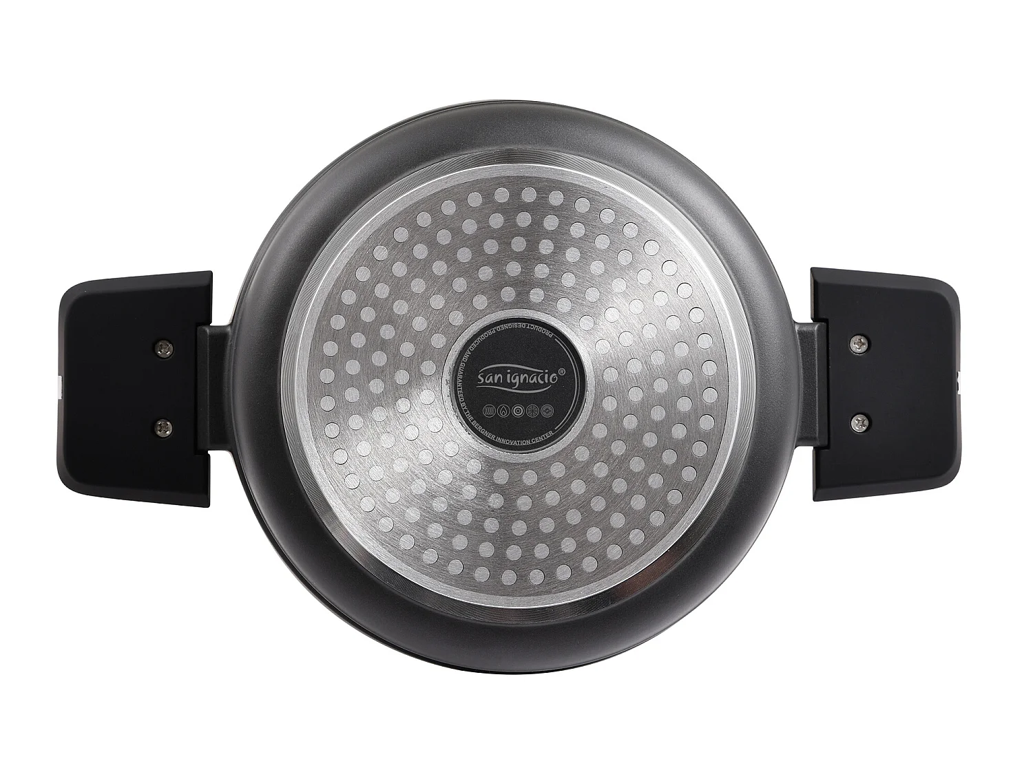 Cocotte 20x10cm fonte d'alu ind avec couvercle bistro gris