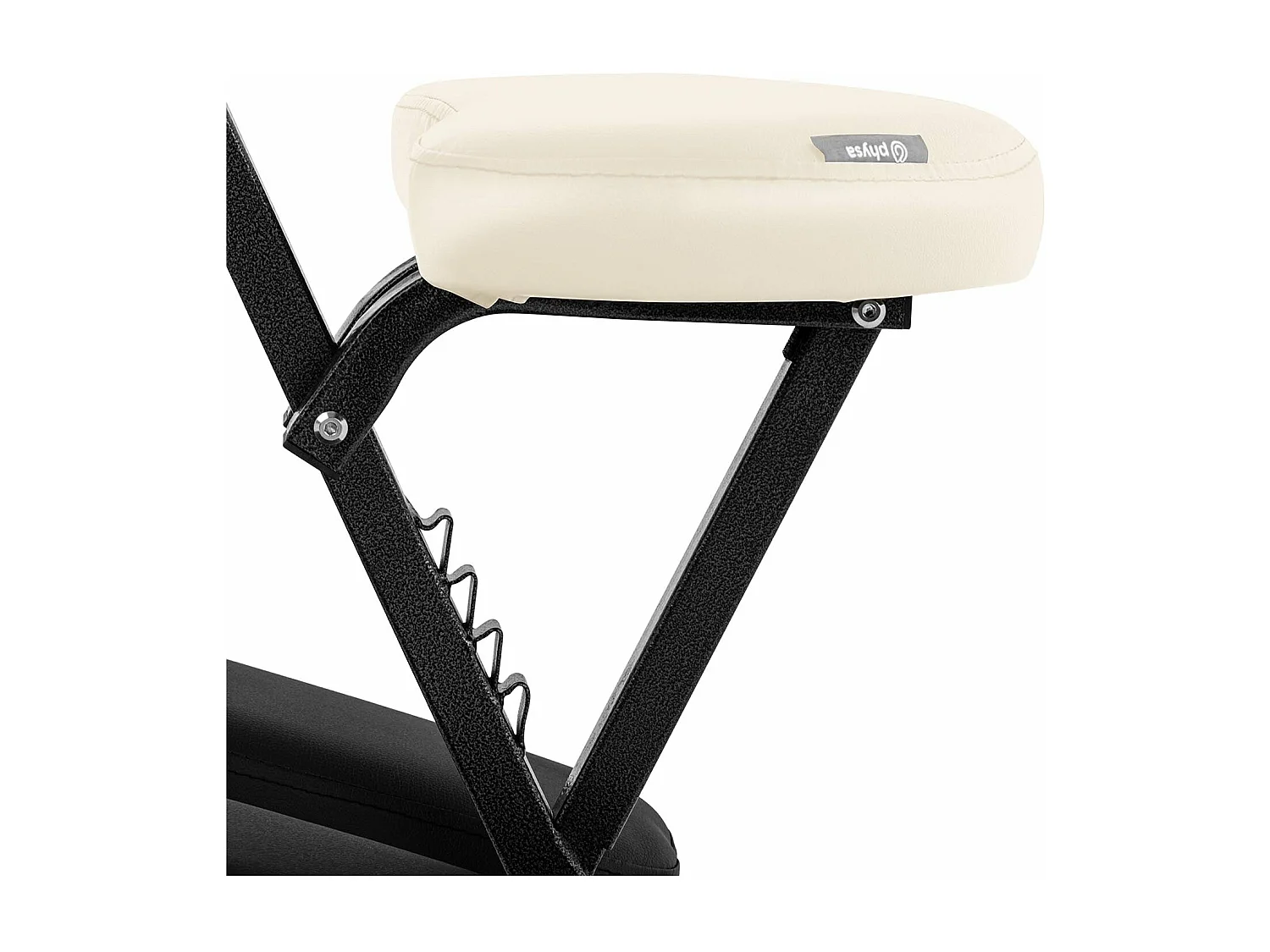 Poltrona de massagem profissional dobrável (estrutura: aço capa: PVC capacidade: 130 kg bolsa incluída) bege 14_0007736