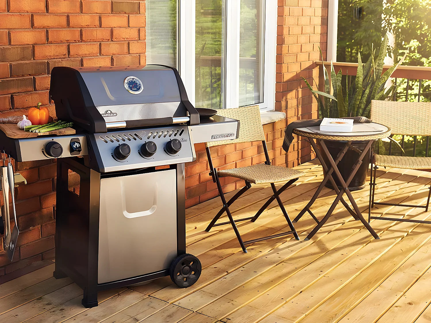 Barbecue à gaz Freestyle F365 + Gant + Ensemble 2 ustensiles - Napoleon