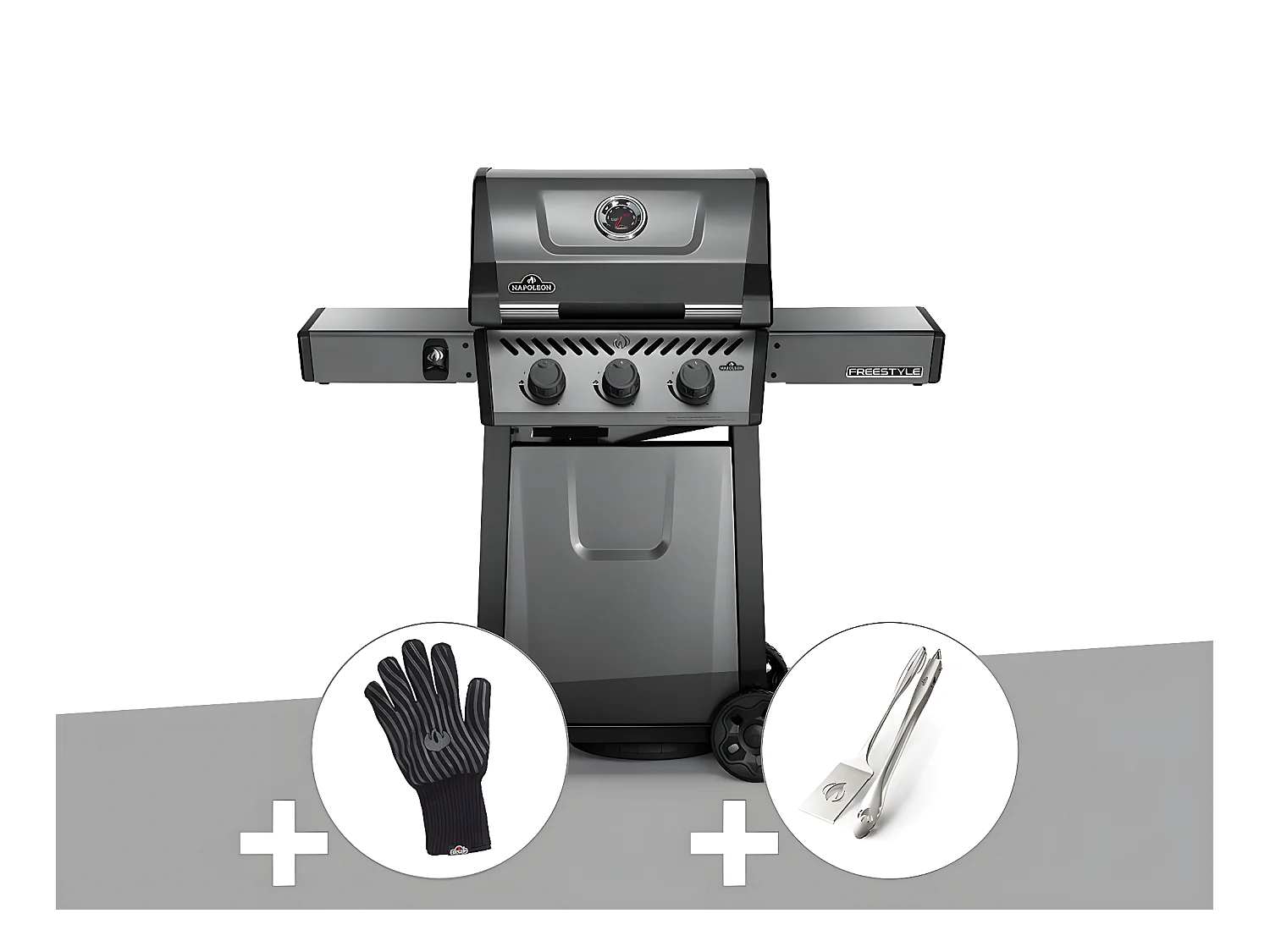 Barbecue à gaz Freestyle F365 + Gant + Ensemble 2 ustensiles - Napoleon