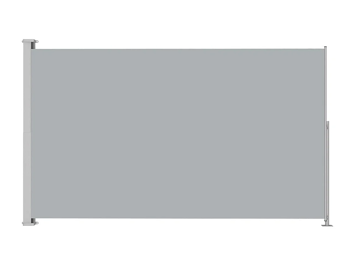 Auvent paravent store brise-vue grise 300 x 300 x 220 cm 02_0007372