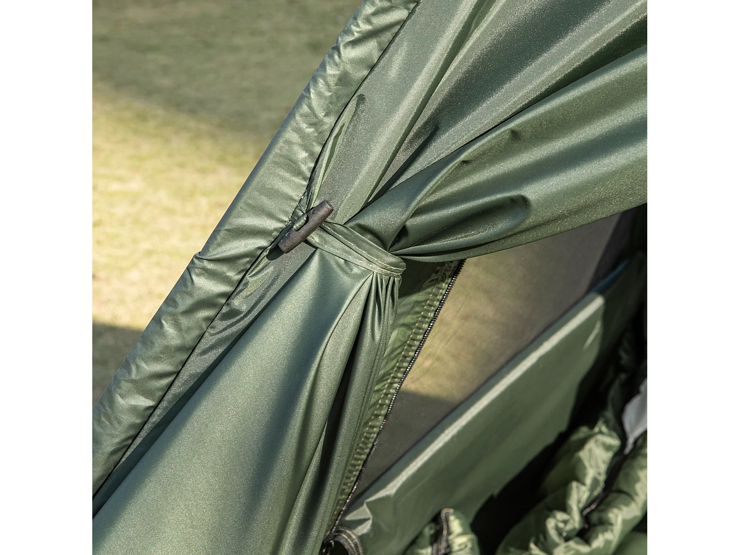 SoBuy® Brandina da Campeggio Pieghevole, Tenda da Campeggio,con Borsa e Materasso ad Aria, OGS32-GR,IT