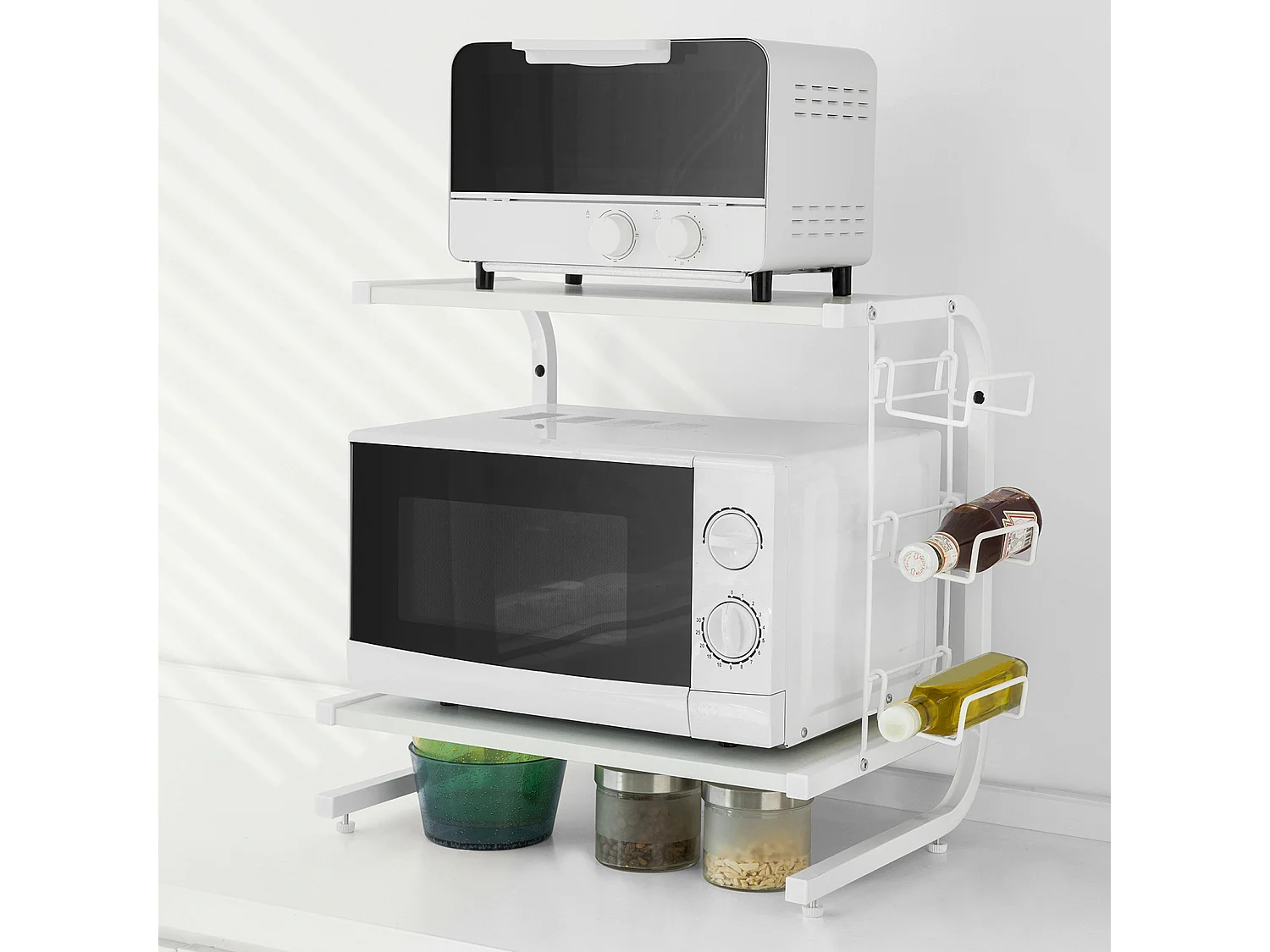Soporte para microondas, Estante, estantería de Cocina, miniestante FRG092-W SoBuy ES