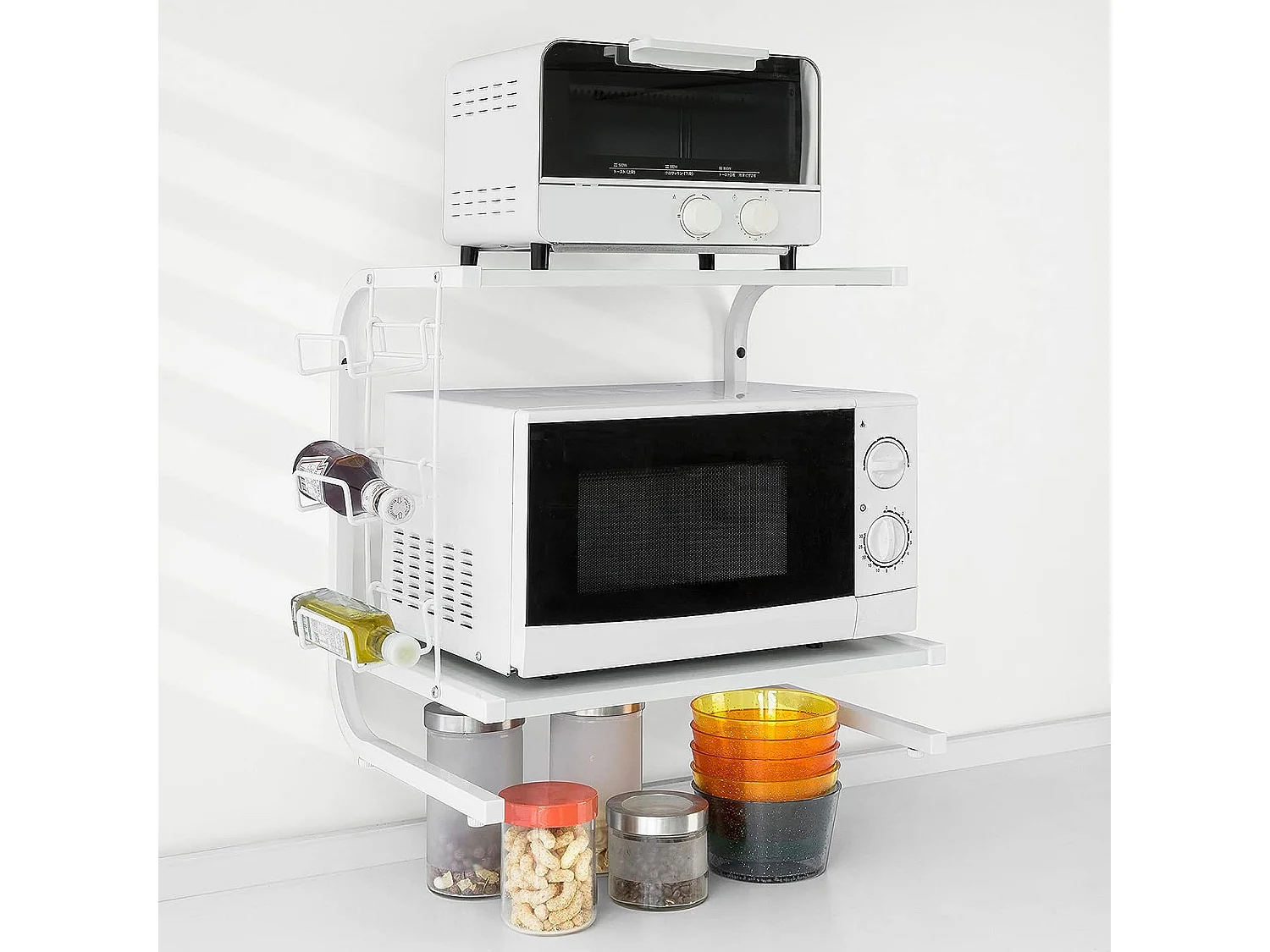 Soporte para microondas, Estante, estantería de Cocina, miniestante FRG092-W SoBuy ES
