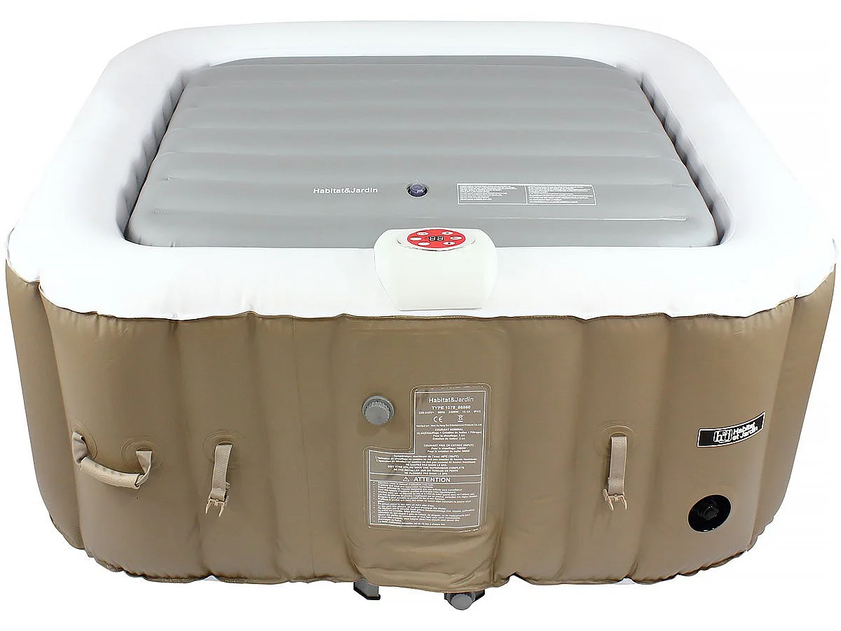 Cobertura insuflável para spa - 111 x 113 cm - Cinzenta