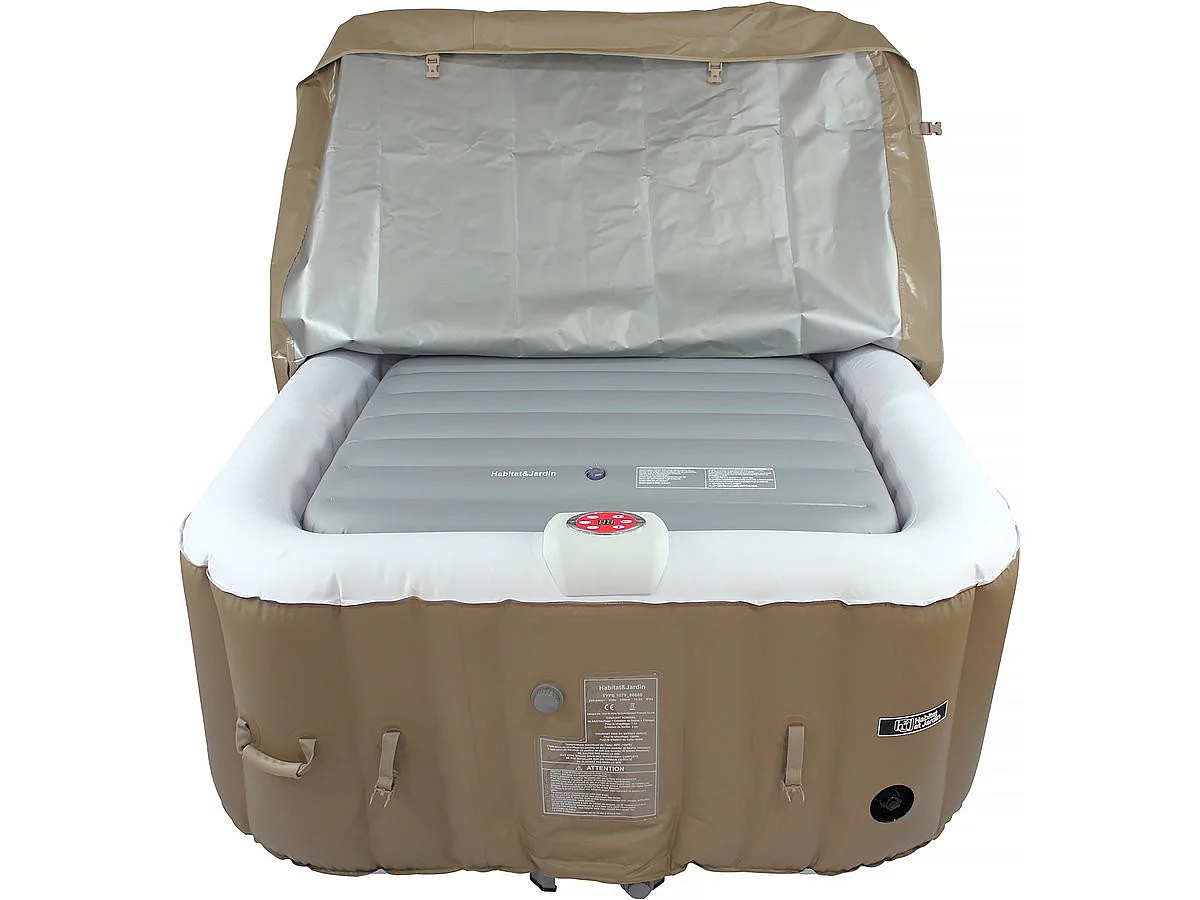 Cobertura insuflável para spa - 111 x 113 cm - Cinzenta