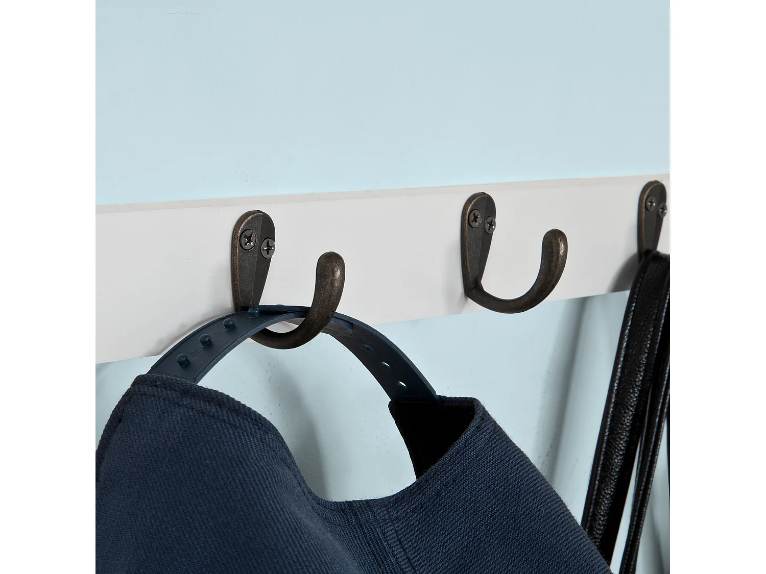 Appendiabiti A Parete Attaccapanni Da Muro Mensole Da Muro Bianco FRG178-W SoBuy