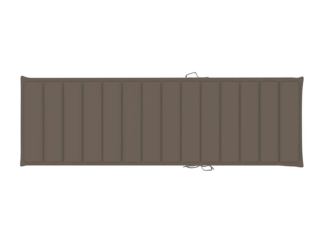 Espreguiçadeira espreguiçadeira espreguiçadeira jardim cama terraço móveis de exterior com almofada cinza madeira de pinho impregnada 02_0012533