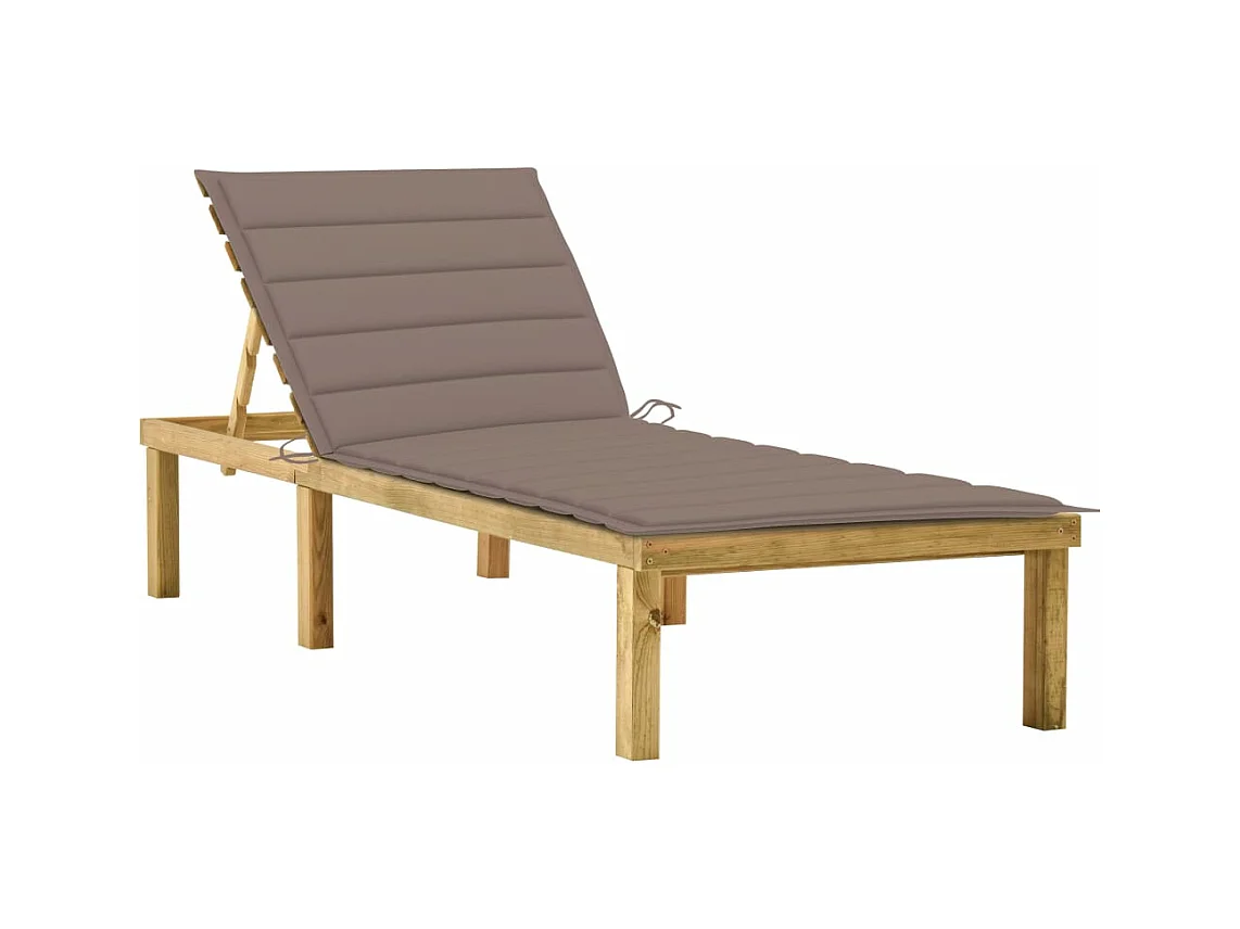 Transat chaise longue bain bois marron 200 x 70 x 31.5 cm 02_0012533