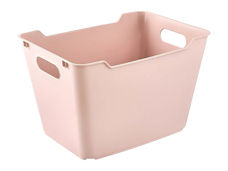 Boîte de rangement 40 x 28 x 25, rose nordique