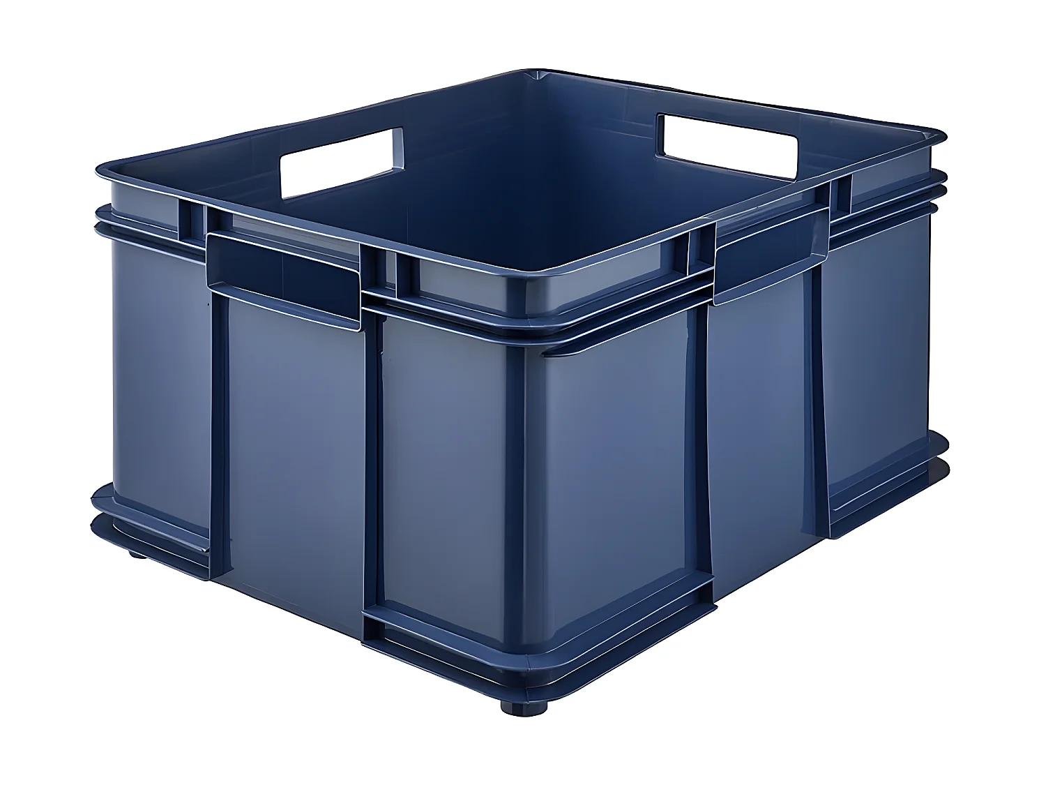 Boîte de rangement eurobox XXL, echo plastic (PP), 52 x 43 x 28 cm, 54 L, bleu