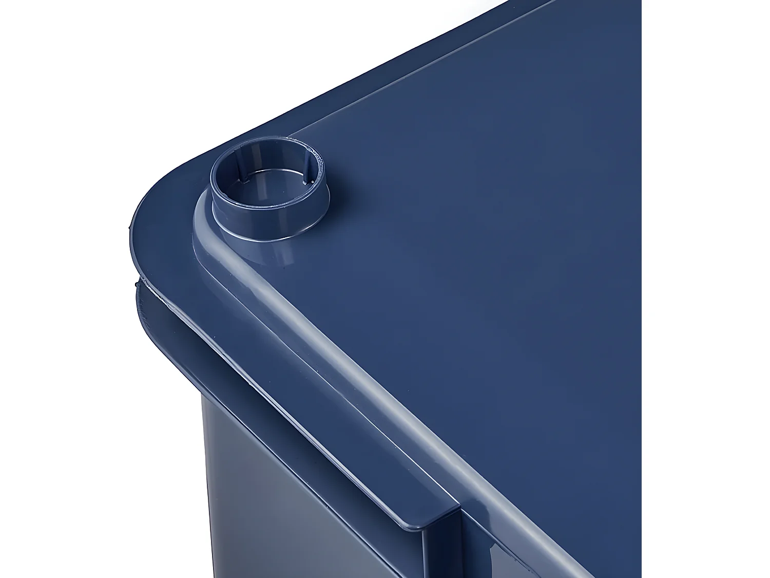 Boîte de rangement eurobox XXL, echo plastic (PP), 52 x 43 x 28 cm, 54 L, bleu