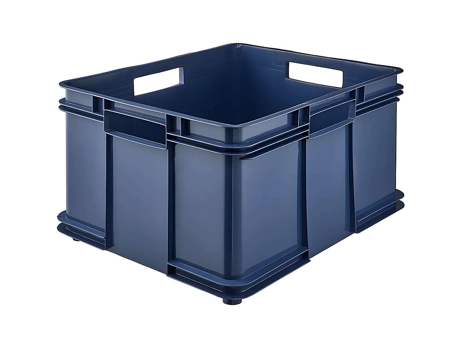 Boîte de rangement eurobox XXL, echo plastic (PP), 52 x 43 x 28 cm, 54 L, bleu