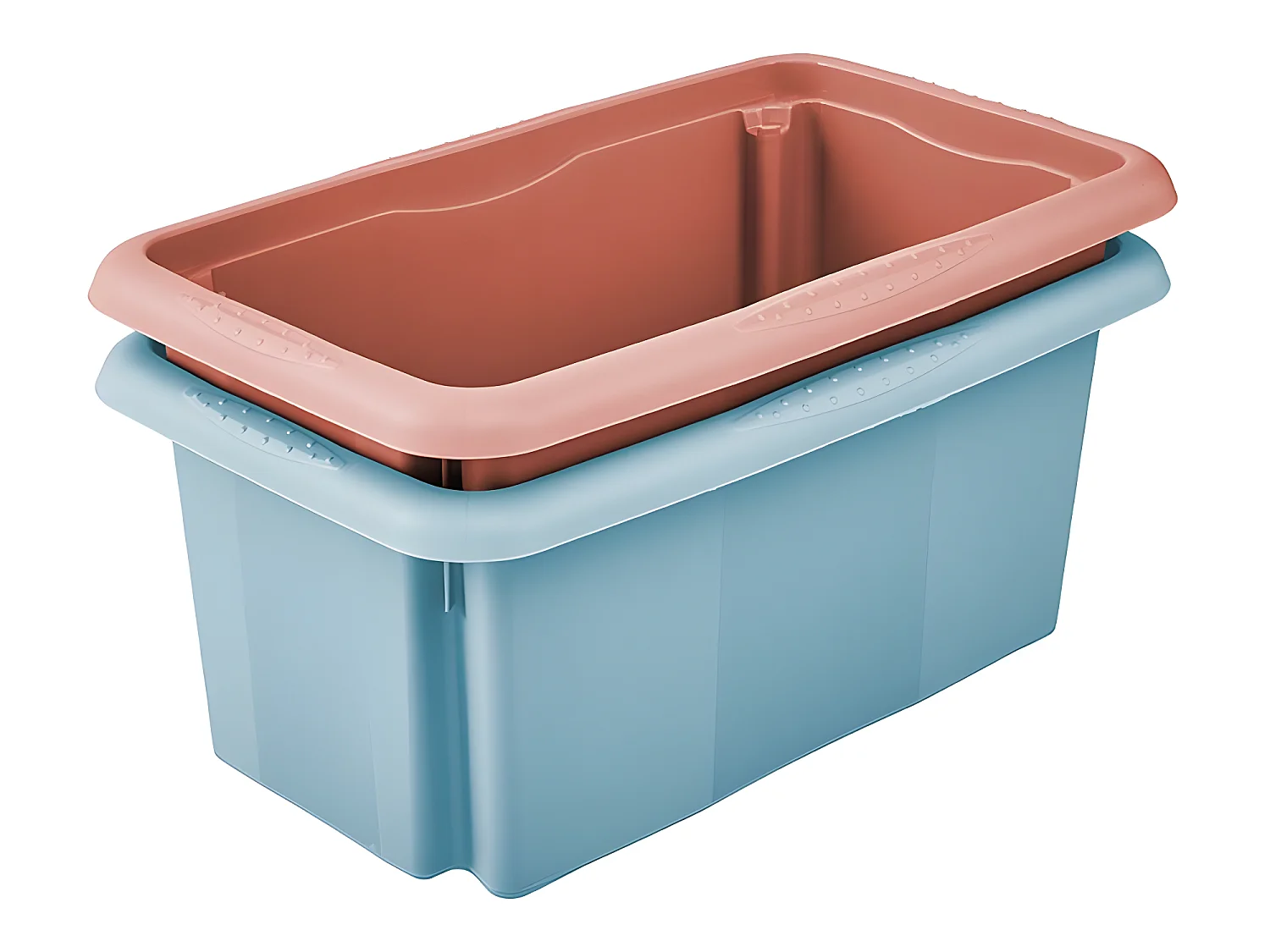 Boîtes de rangement, 35 x 20,5 x 15, bleu nordique