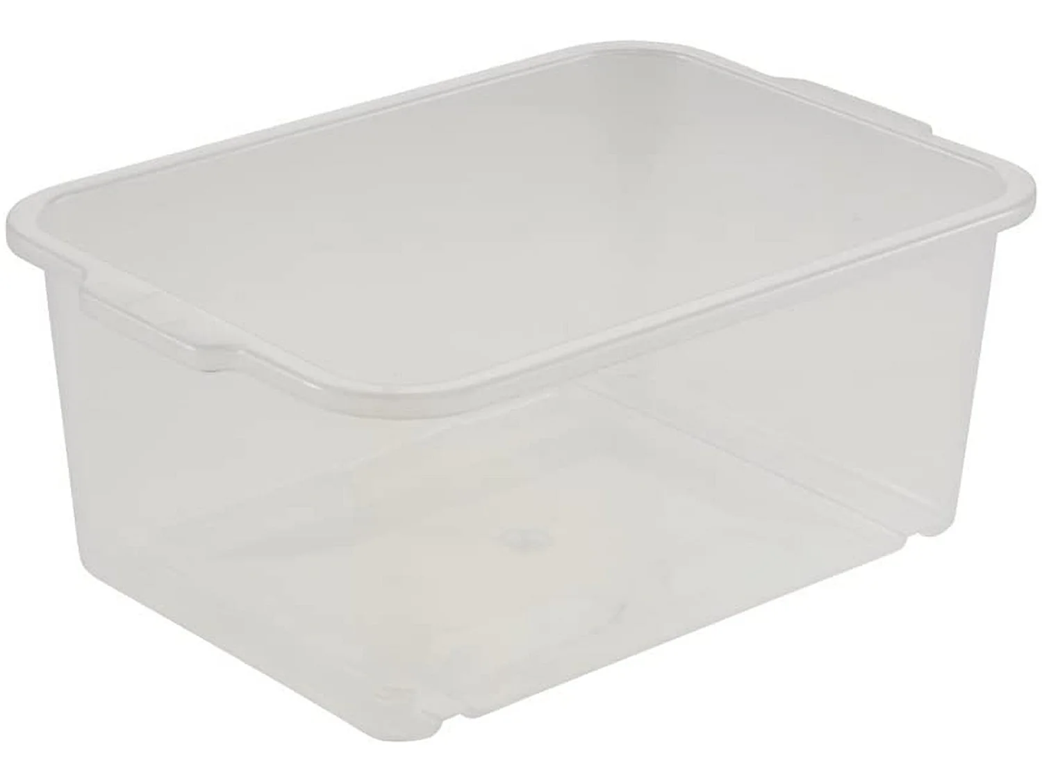 Boîte de rangement, plastique résistant (PP), 2,8 L, 25 x 17 x 10 cm, transparent neutre