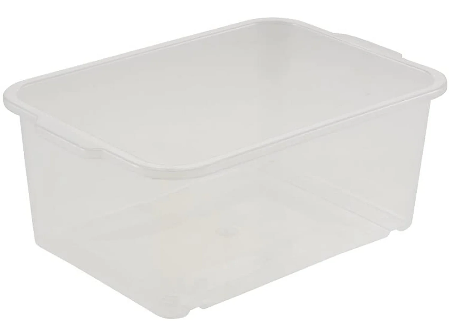 Boîte de rangement, plastique résistant (PP), 2,8 L, 25 x 17 x 10 cm, transparent neutre