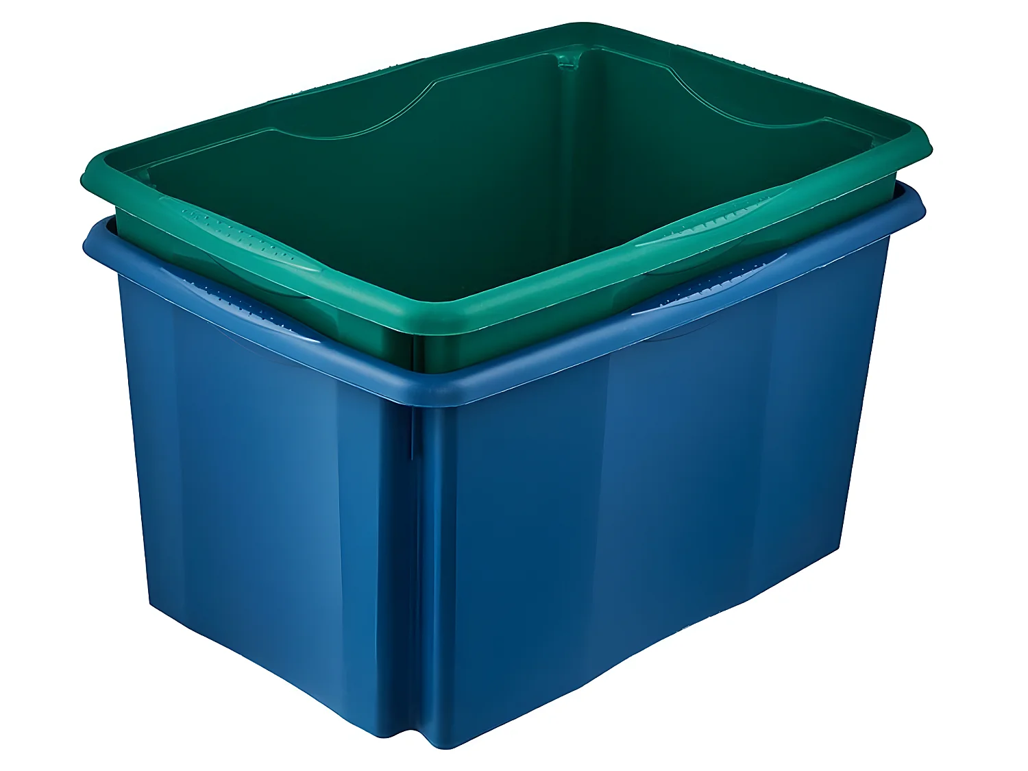 Boîte de rangement 54,5 x 39 x 29,5, eco bleu