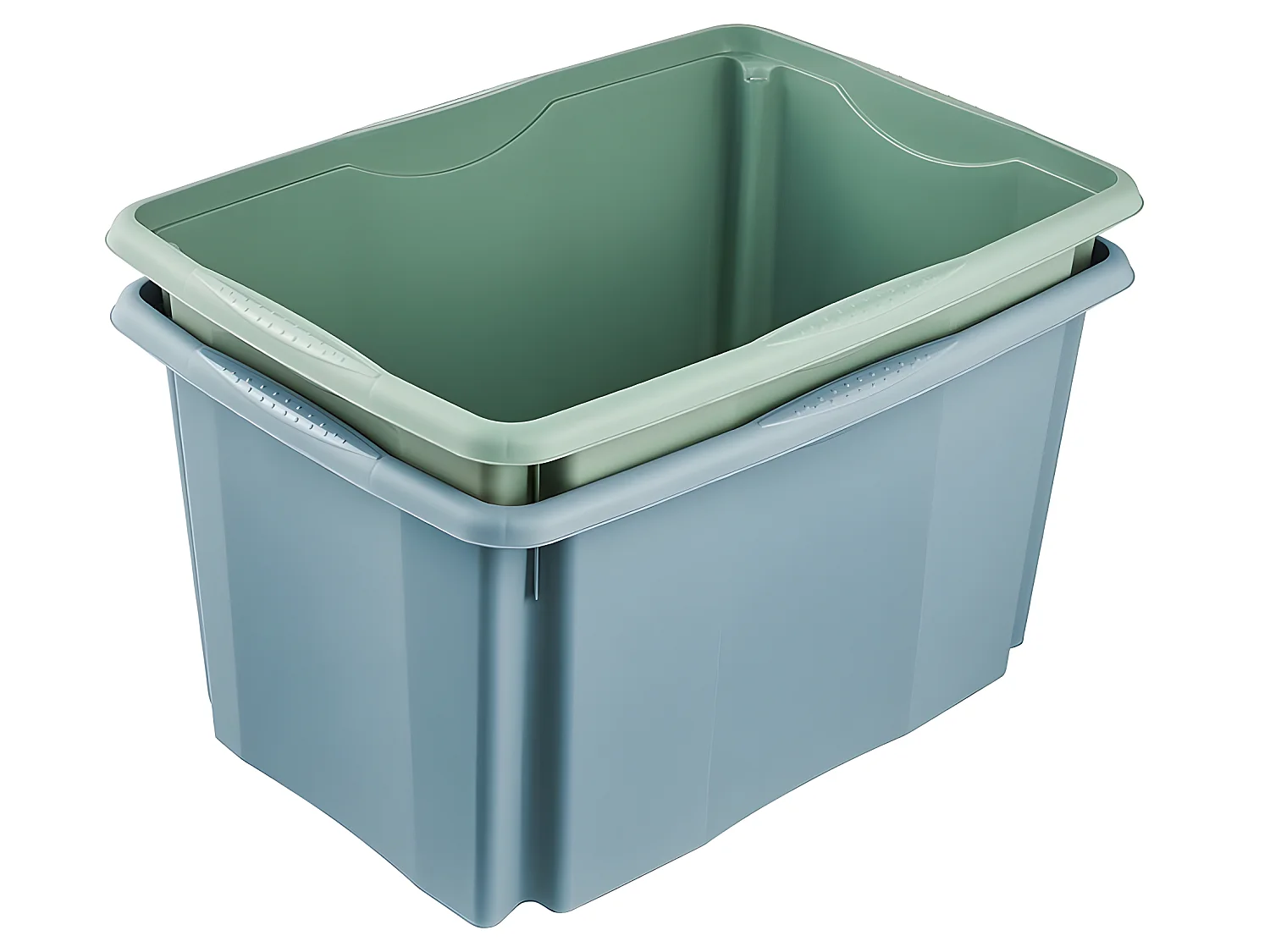 Boîte de rangement 54,5 x 39 x 29,5, bleu nordique