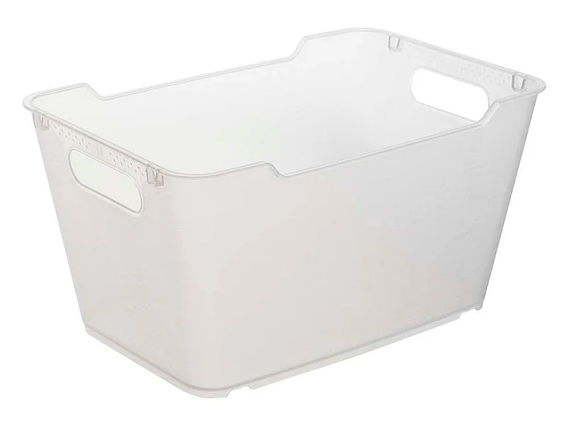 Boîte de rangement, polypropylène, 12 L, transparent, 35,5x23.5x20 cm