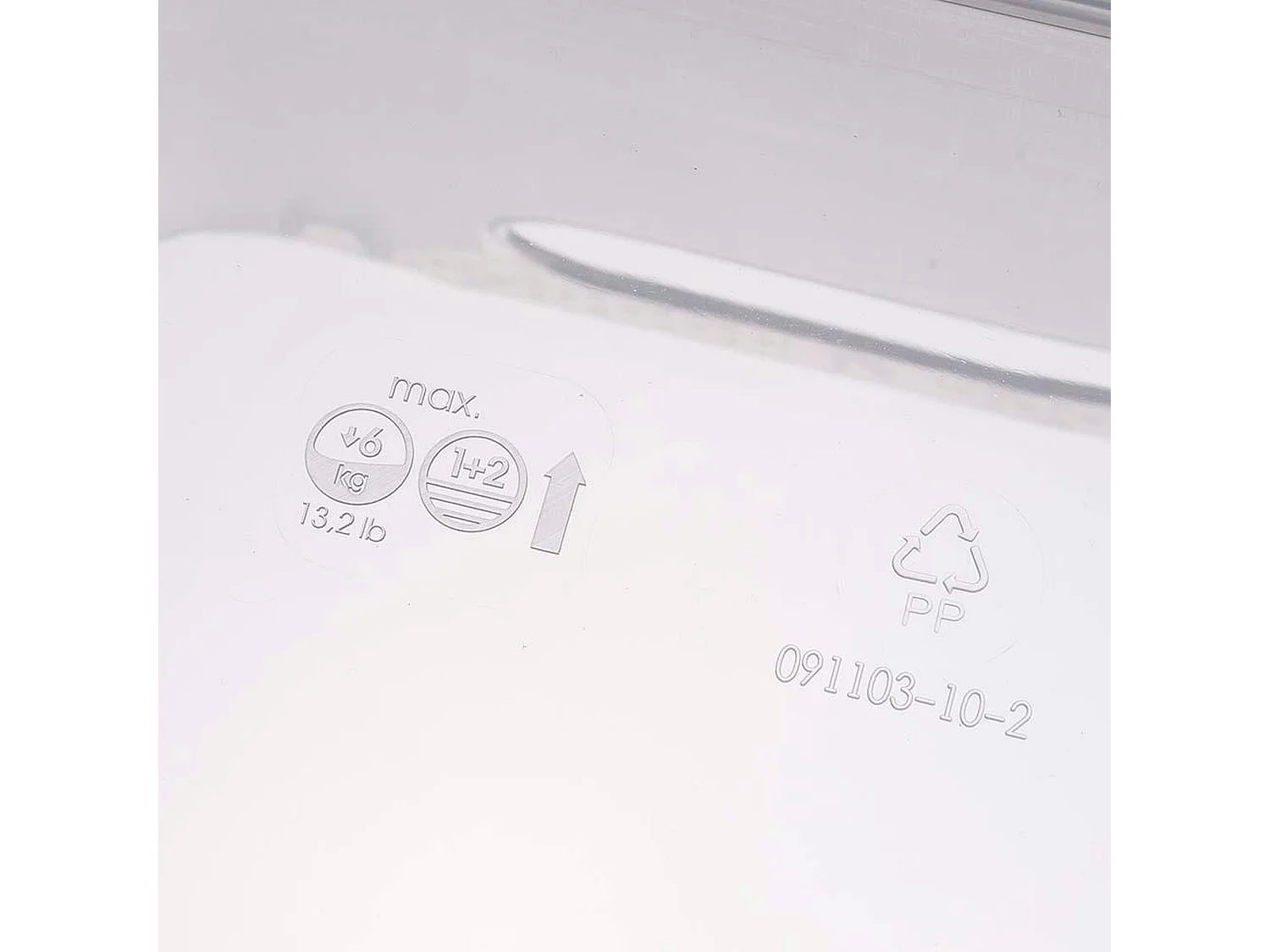 Boîte de rangement, polypropylène, 12 L, transparent, 35,5x23.5x20 cm