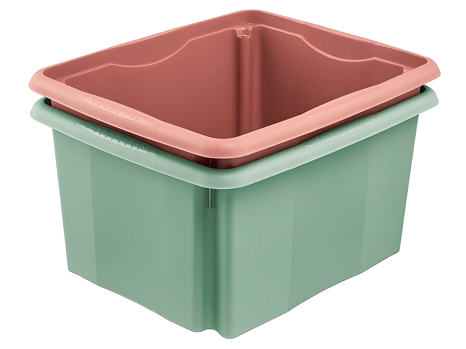 Boîte de rangement 41 x 34,5 x 22, vert nordique