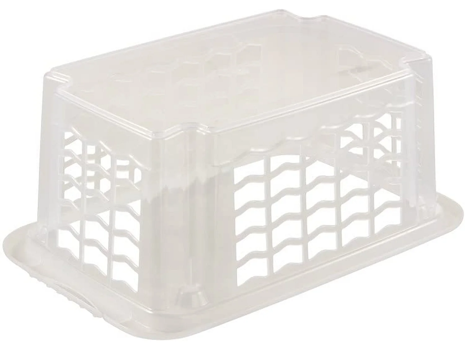 Panier de stockage, taille S, 30 x 20 x 13 cm, fritz, transparent neutre