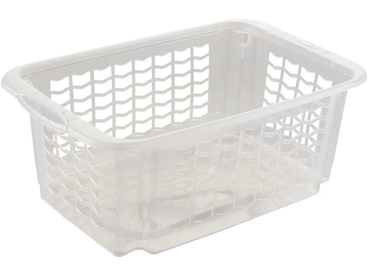 Panier de rangement, taille m, 40 x 25 x 15 cm, fritz, transparent neutre