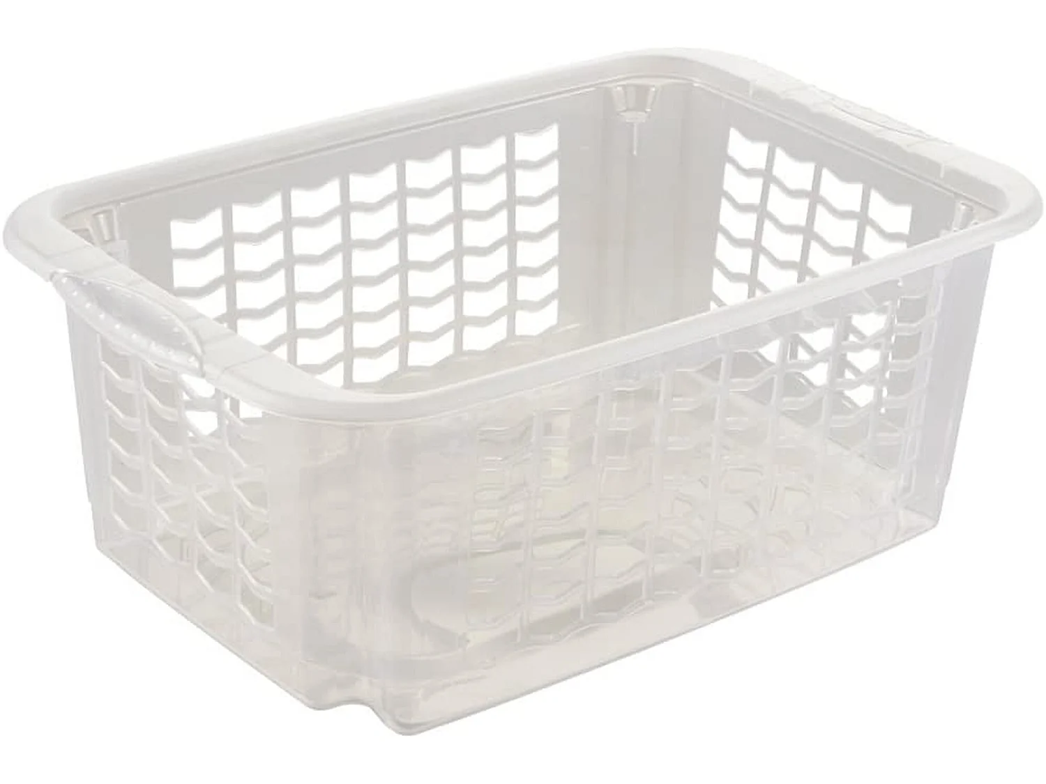 Panier de rangement, taille m, 40 x 25 x 15 cm, fritz, transparent neutre