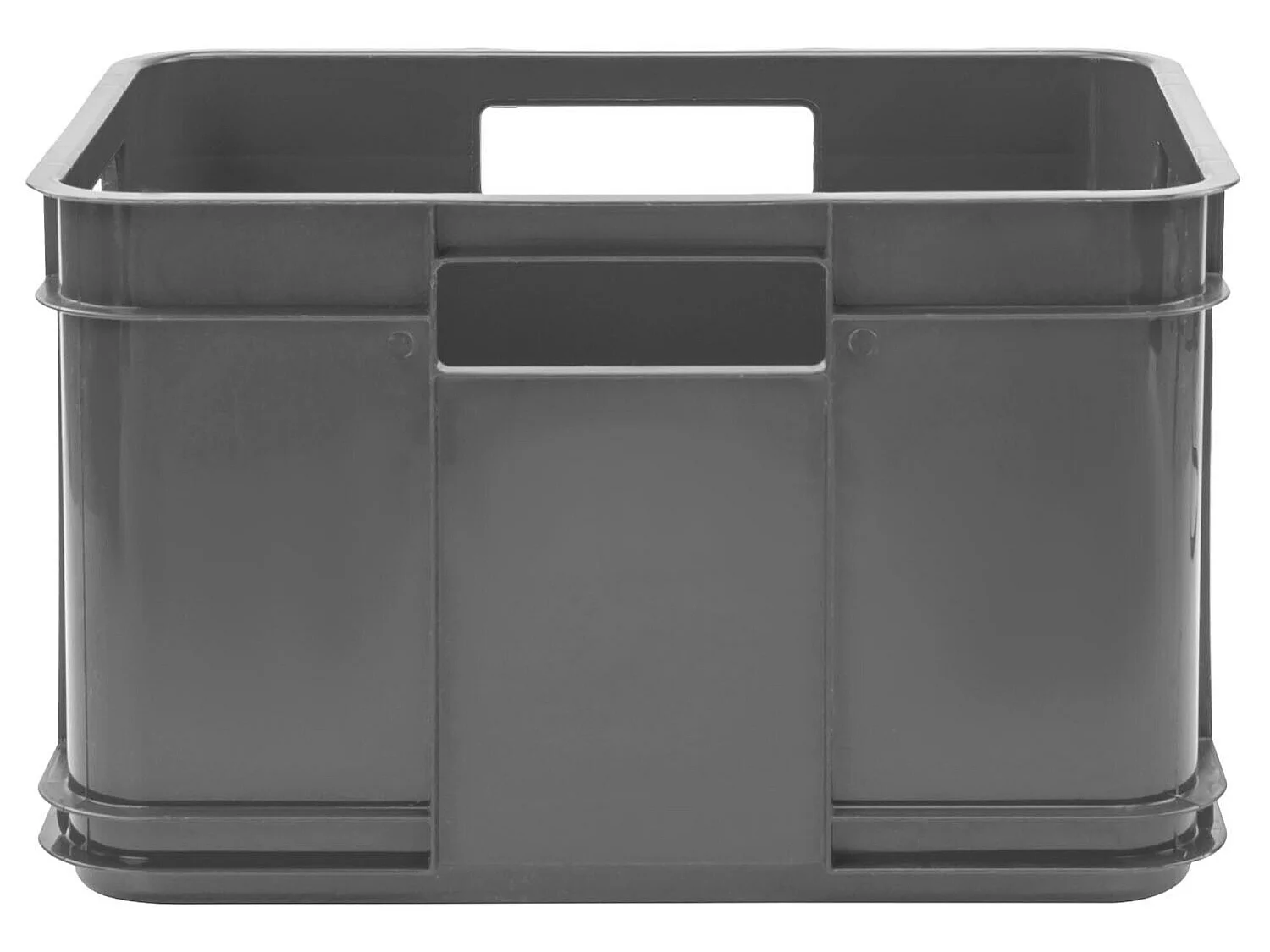 Eurobox M storage, echo plastic (PP), 35 x 27 x 22 cm, 16 L, gris