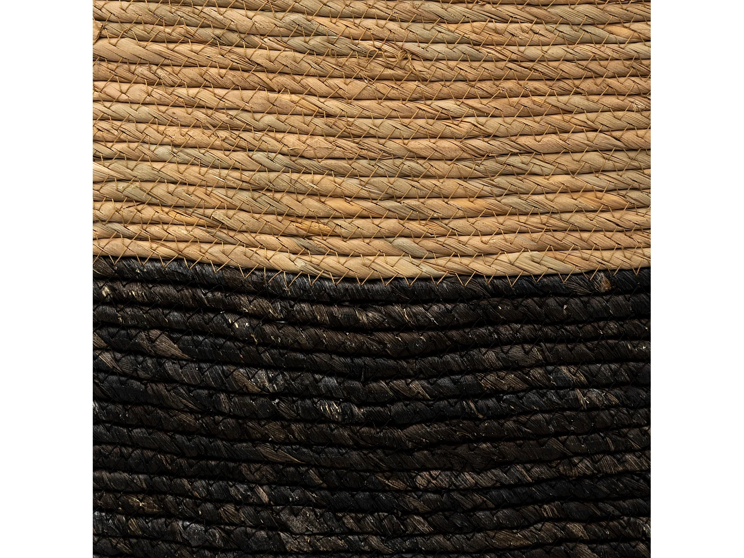 Boîte de Rangement "Tressée" 31x31cm Noir