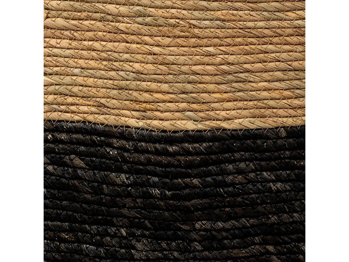 Boîte de Rangement "Tressée" 31x31cm Noir