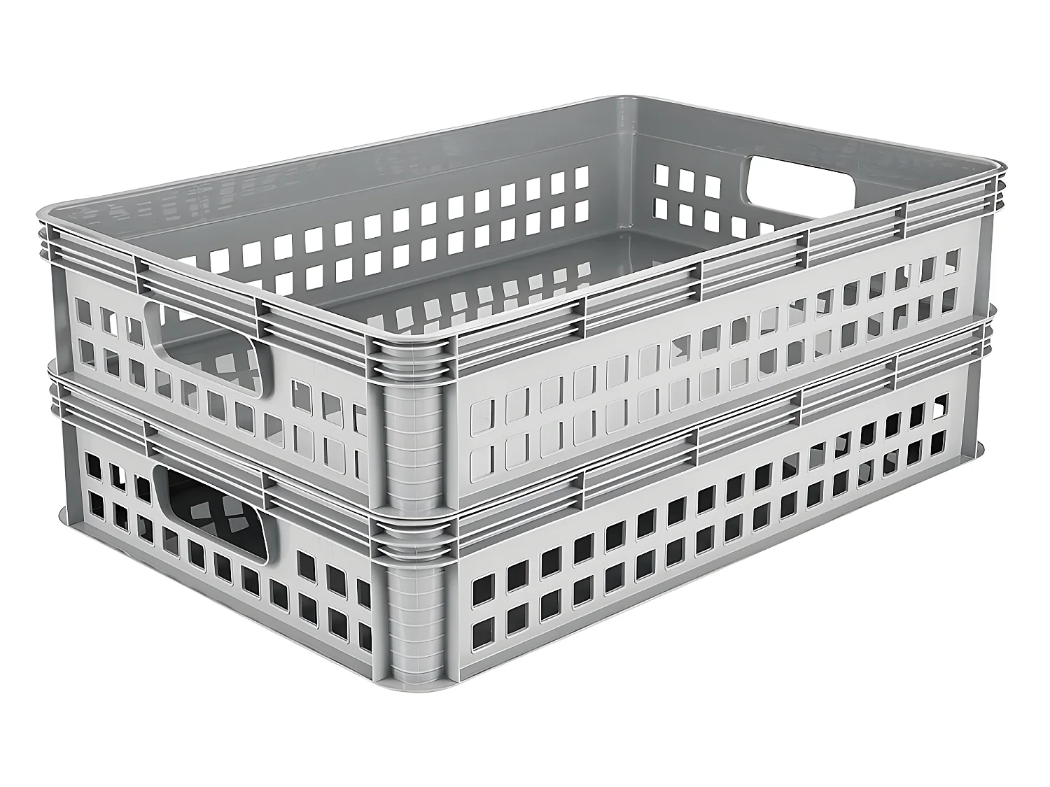 Boîte de rangement 60 x 40 x 12, gris nordique