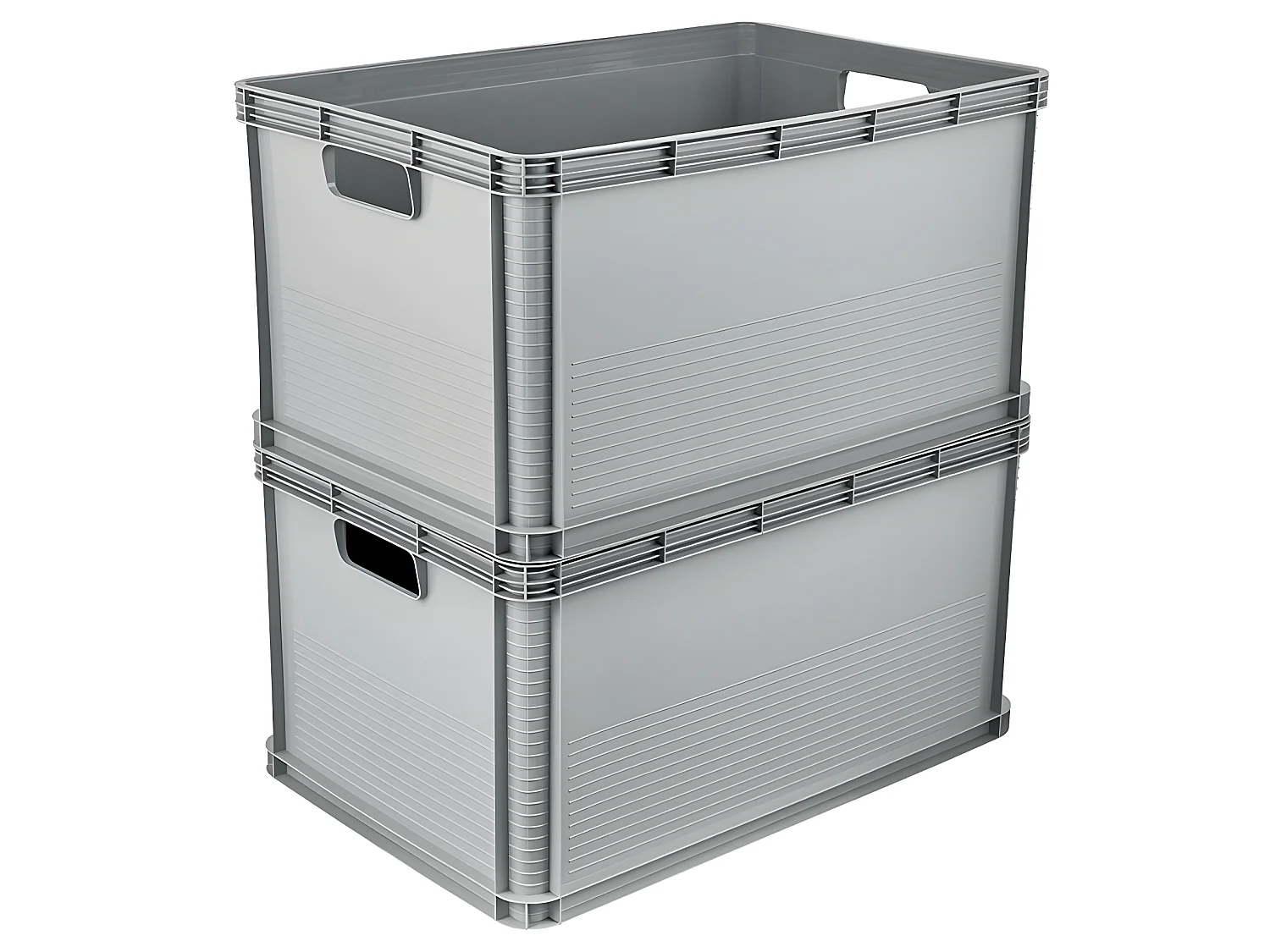 Boîte de rangement lisse 60 x 40 x 32, gris nordique