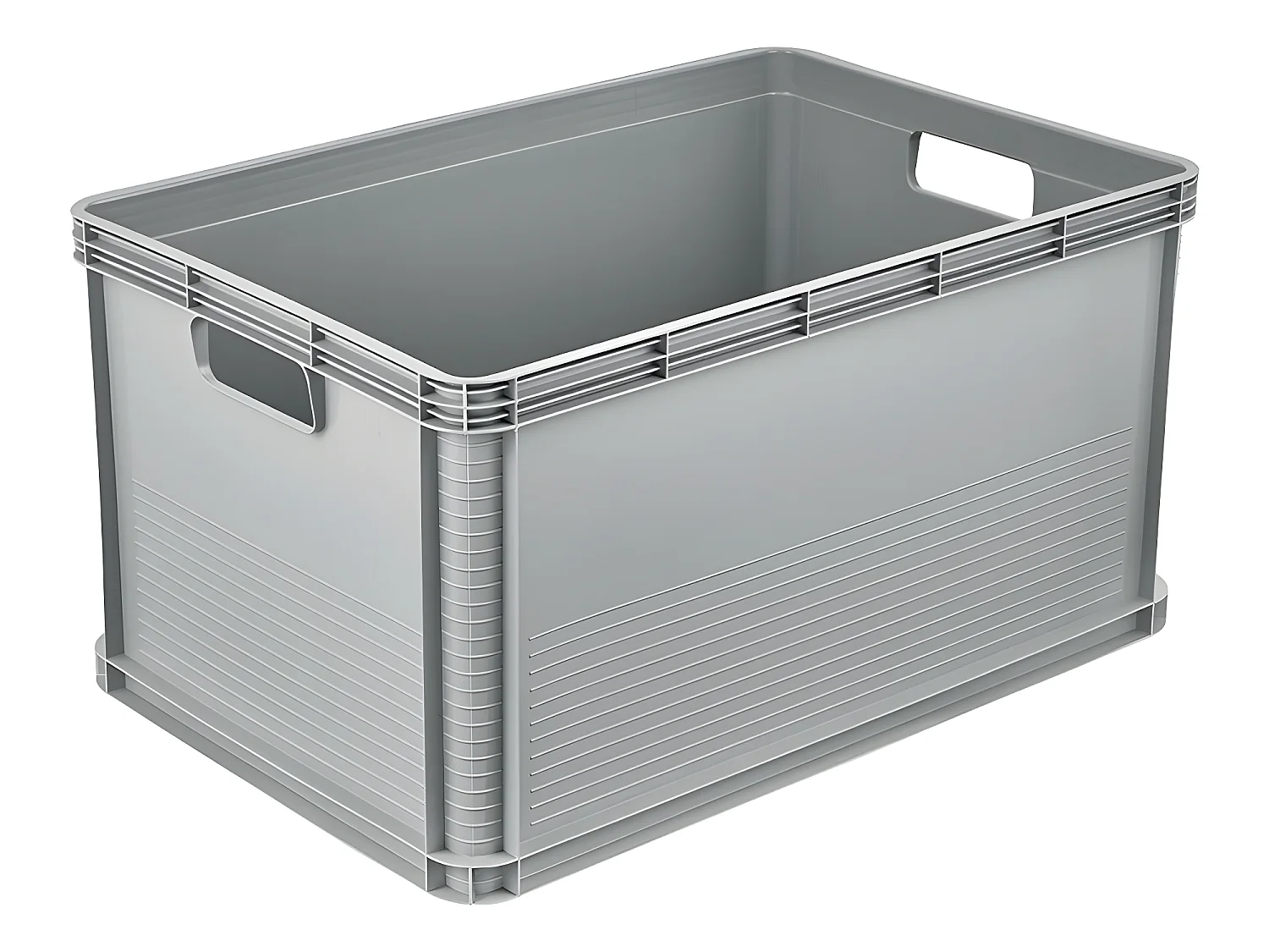 Boîte de rangement lisse 60 x 40 x 32, gris nordique