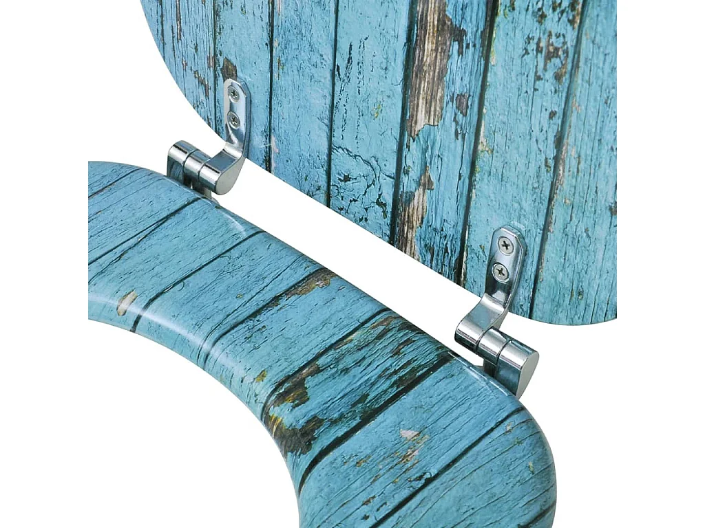 Siège de toilette abattant effet bois marron 43.7 x 37.8 x 5 cm 02_0002884