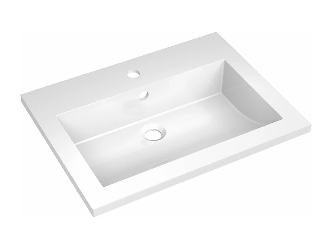 Fregadero de granito 600 x 450 x 120 mm blanco 02_0002564