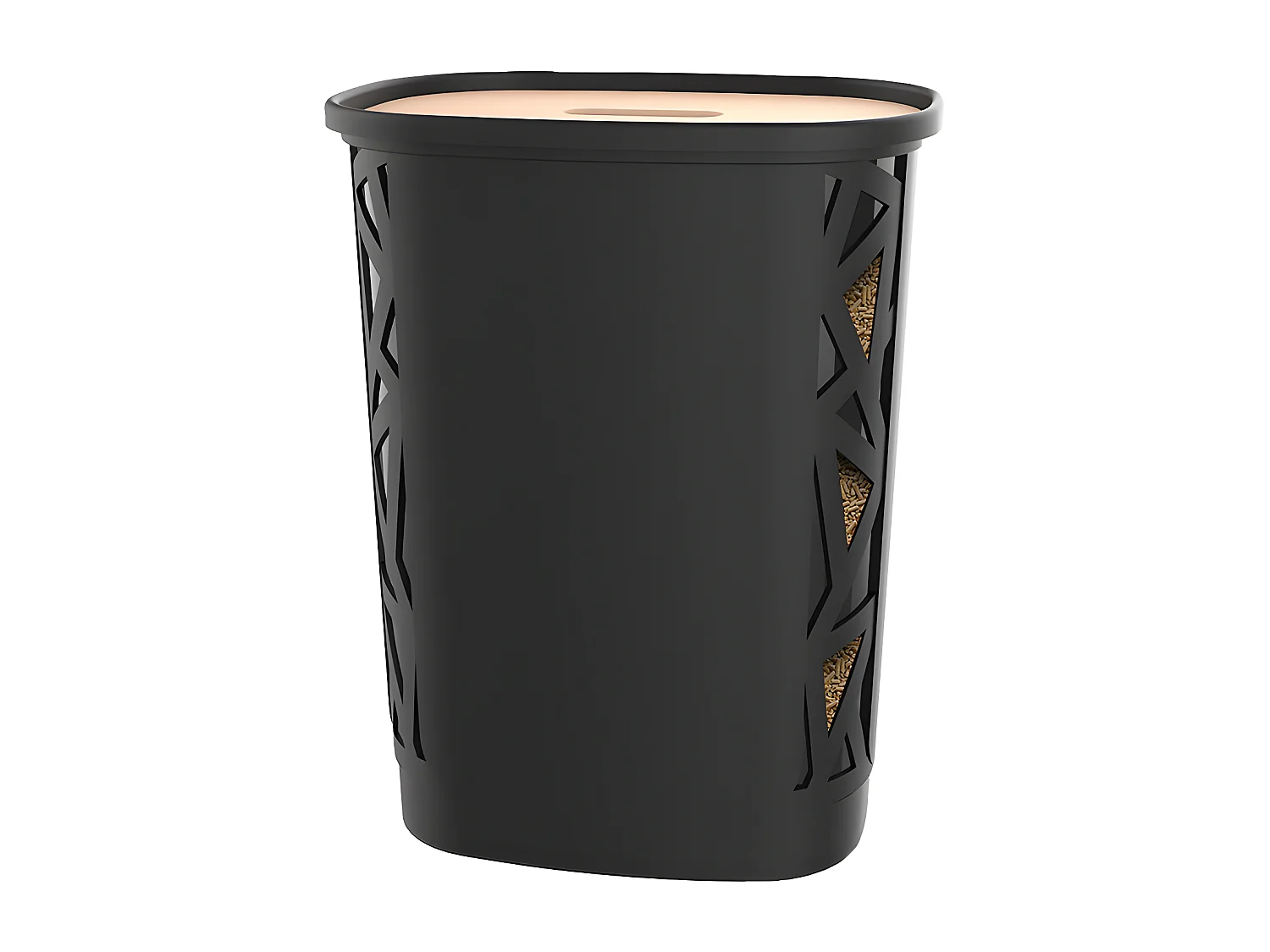 Coffre à Granulés à Bois Avec Roulettes