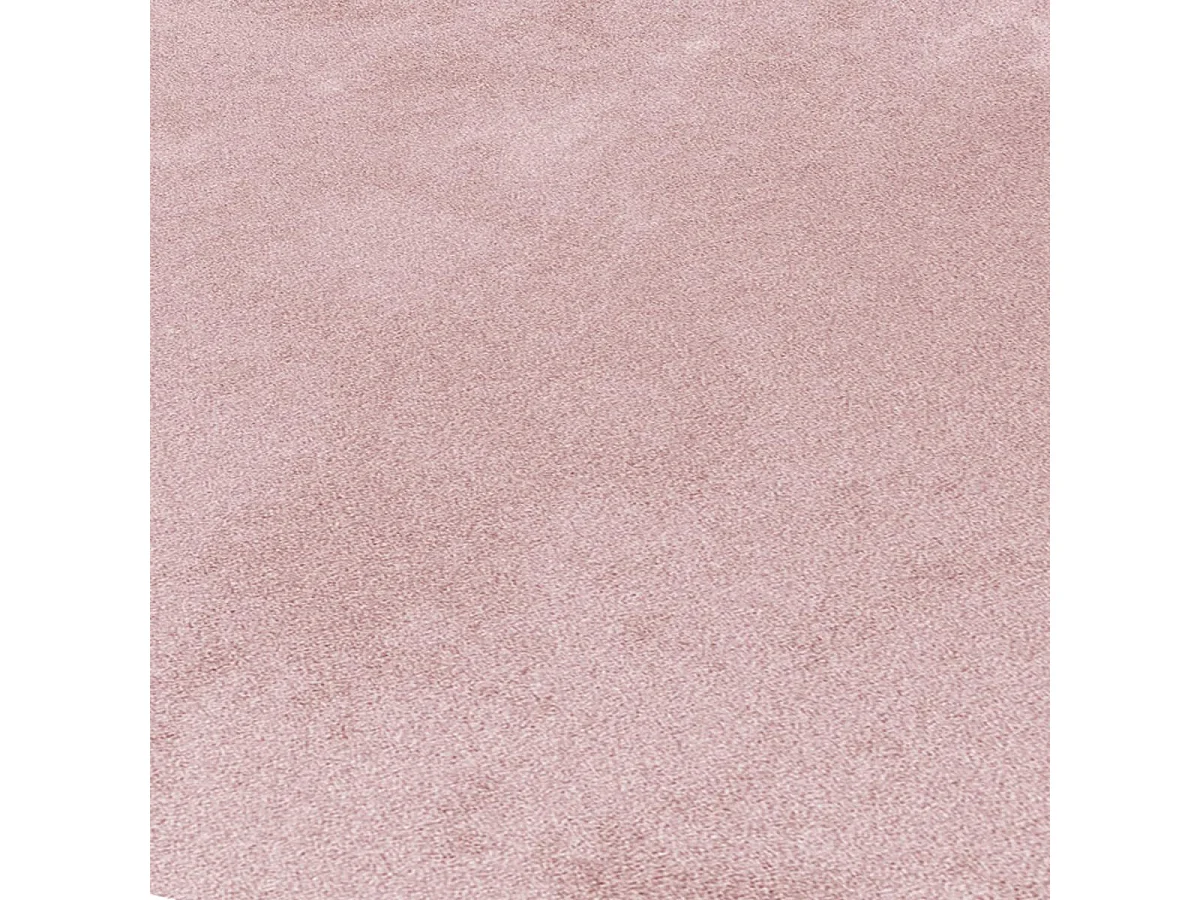 tapis grand salon 160x230 tissé rose rectangle motif uni DELIGHTA