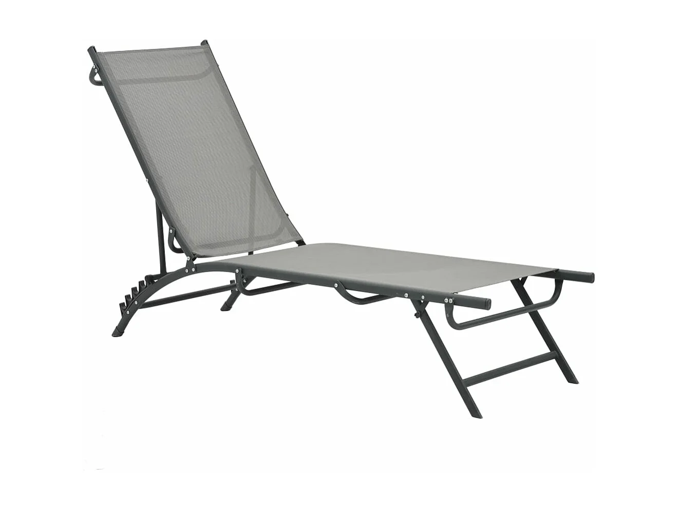 Juego de 2 tumbonas tumbona para tomar el sol cama de jardín terraza muebles de exterior textileno y acero 02_0012149