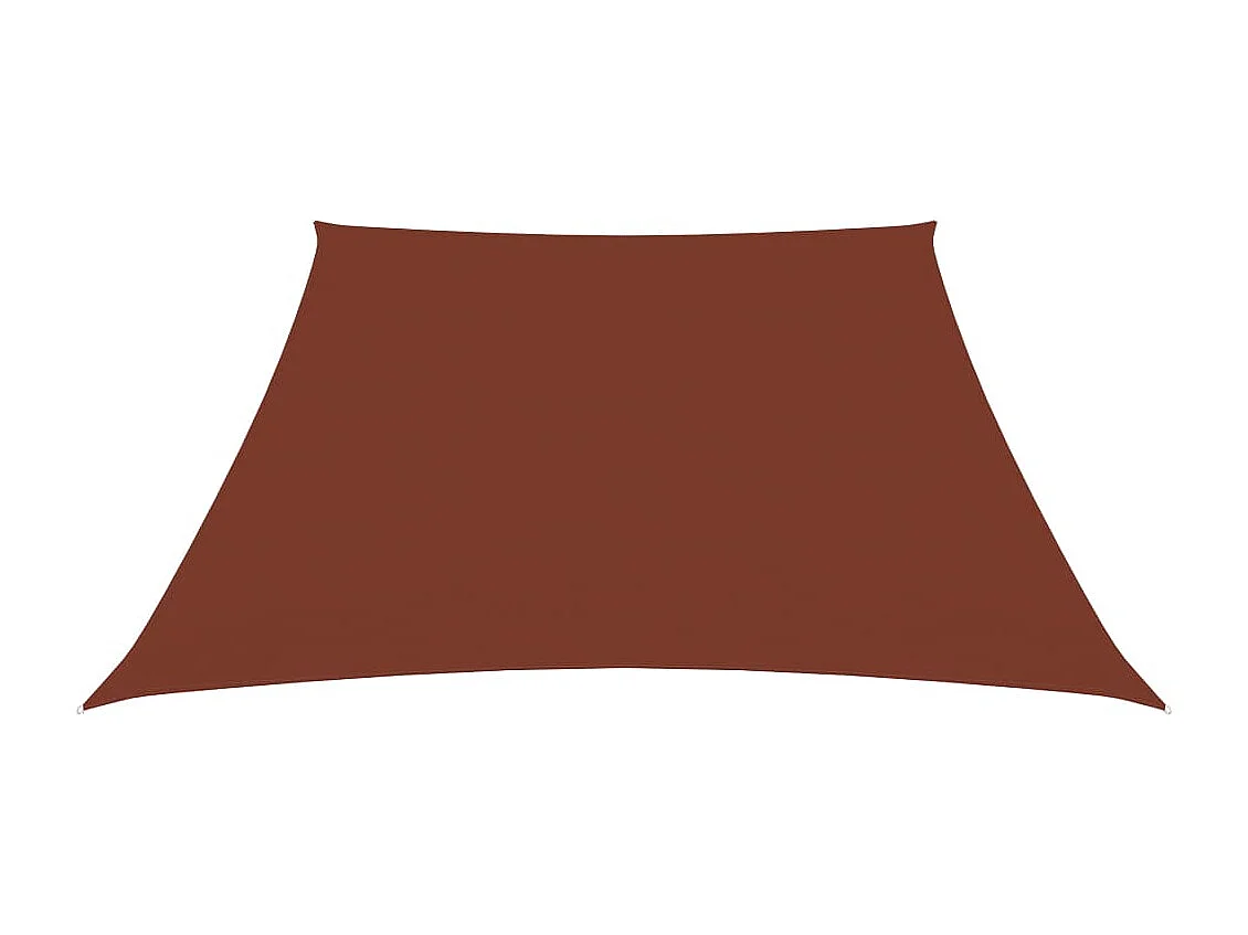 Vela de sombra para sombrilla trapecio tela Oxford 2/4 x 3 m terracota 02_0009757