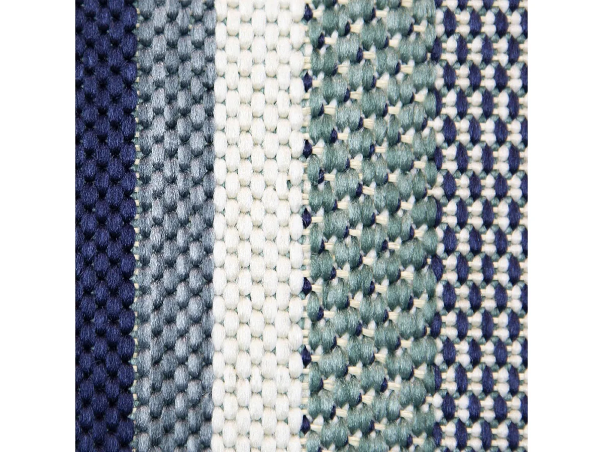 Tapis extérieur 120x170 tissé kilim bleu CASADA 13