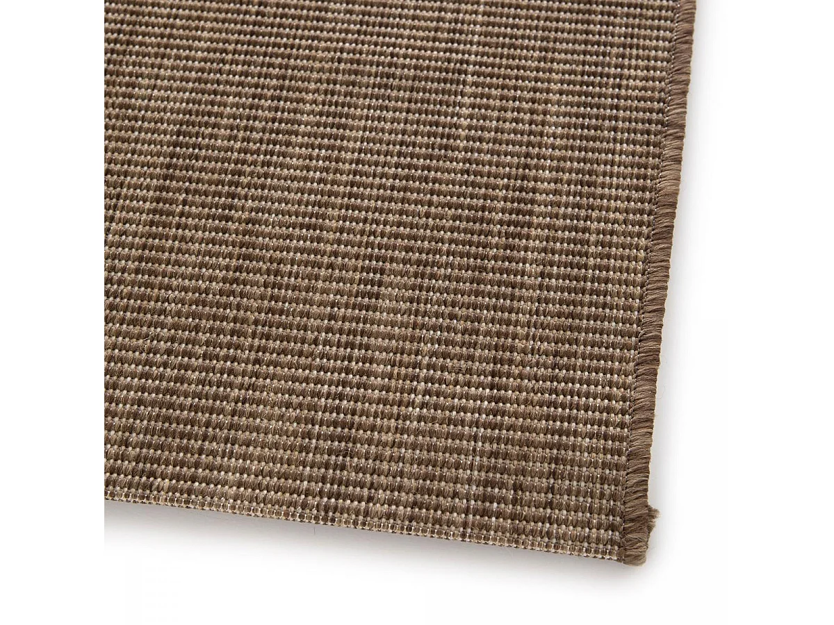 Tapis extérieur 80x150 tissé kilim marron STALOW 5
