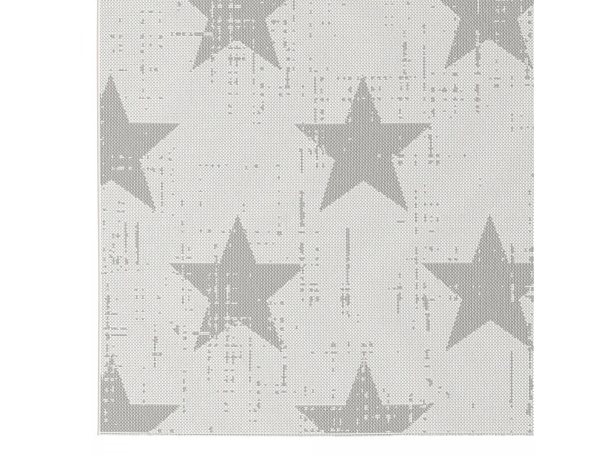 Tapis extérieur 120x170 tissé kilim gris clair et gris foncé STALOW 7