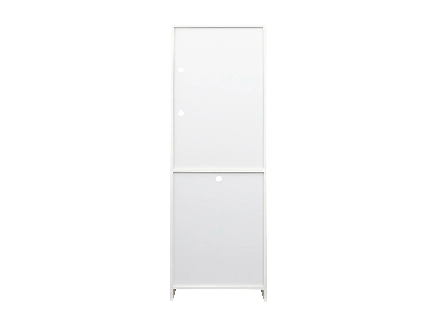 Vitrine avec porte et LED - Hauteur 180cm - Blanc
